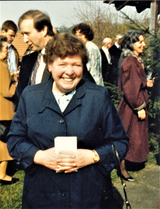 Elfriede, geb. Schray, Ostern 1989